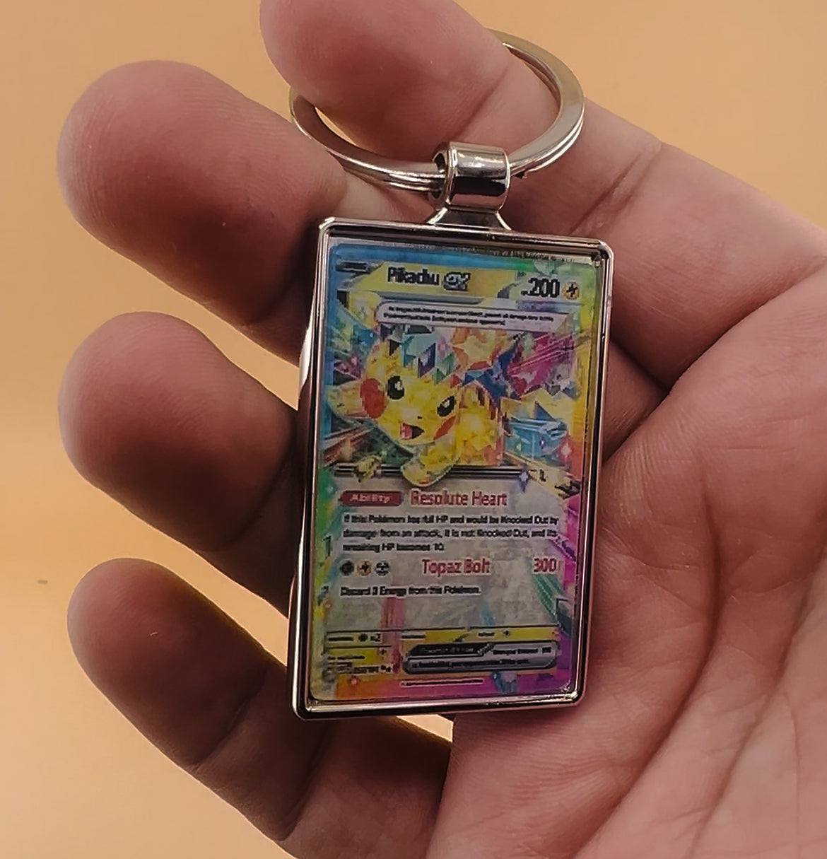Metal Pokemon Motion Keychains