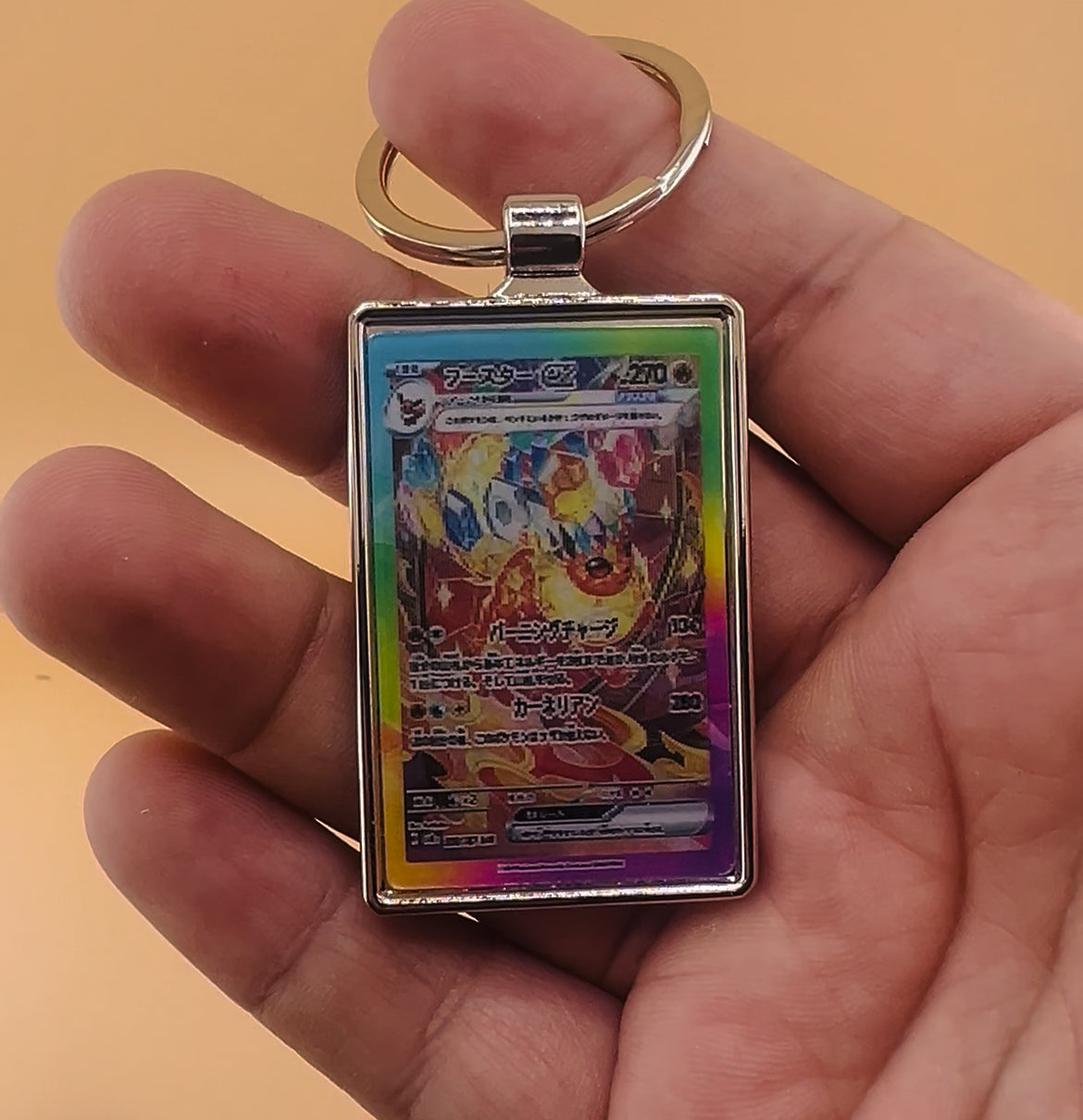Metal Pokemon Motion Keychains