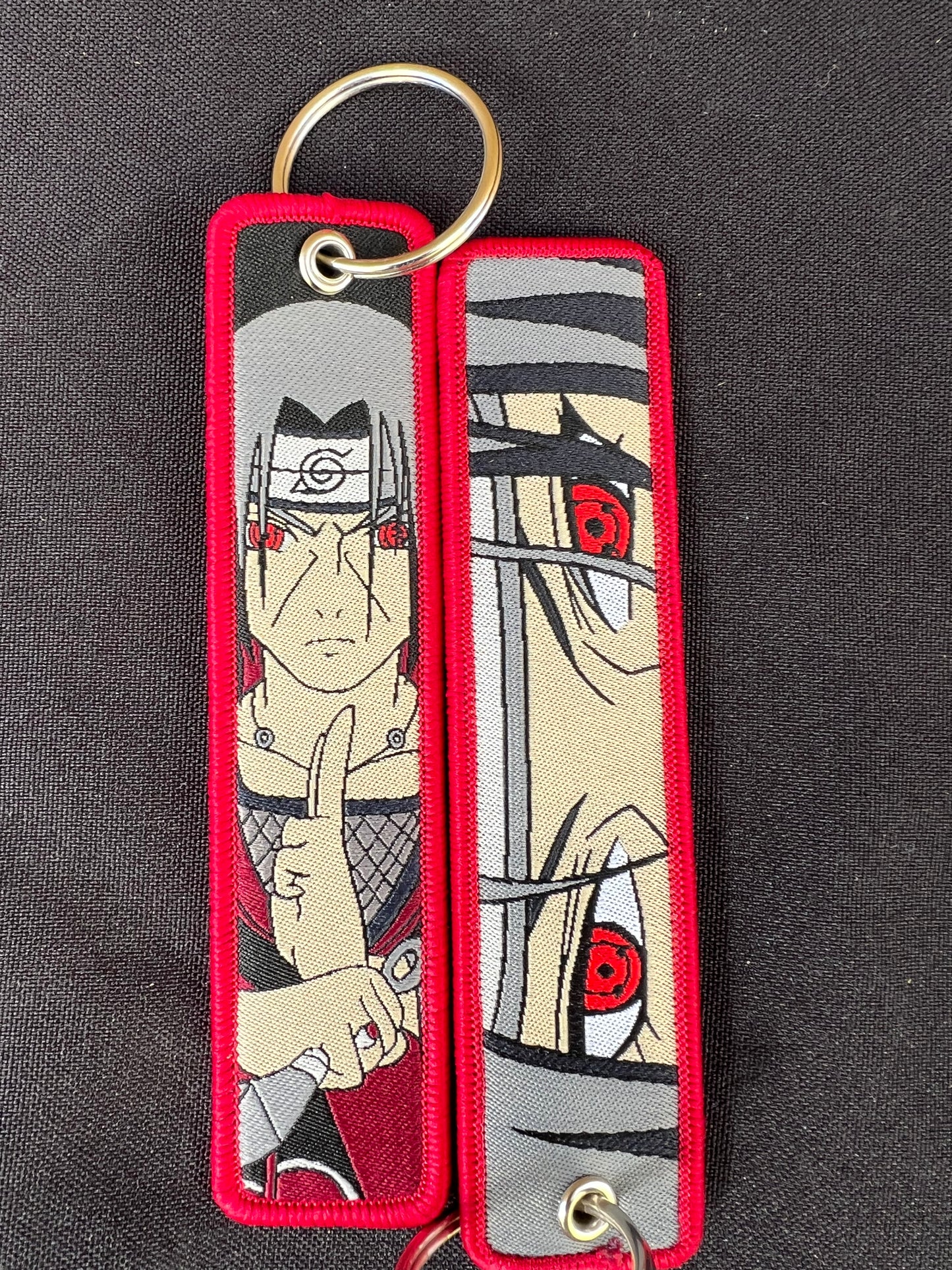 Naruto- Anime Embroidery Keychain