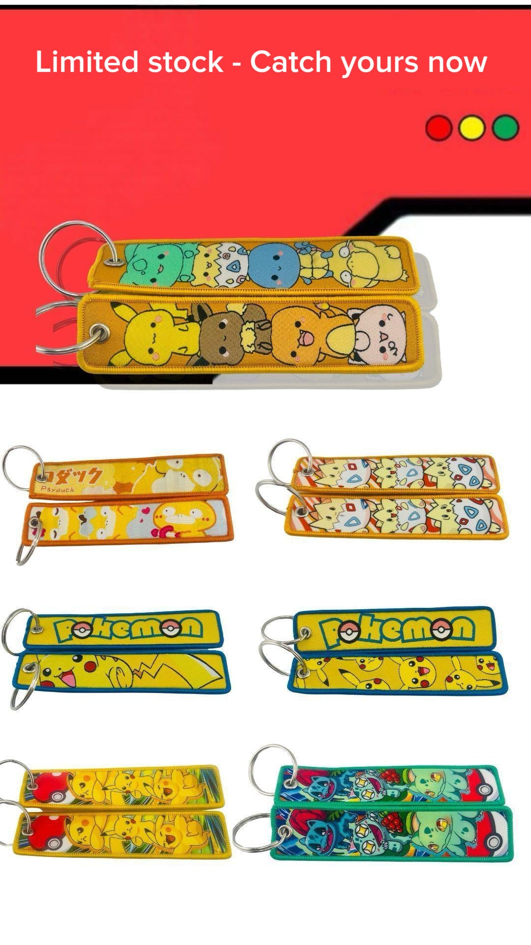 Embroidery Keychains -  Cutie Collection..